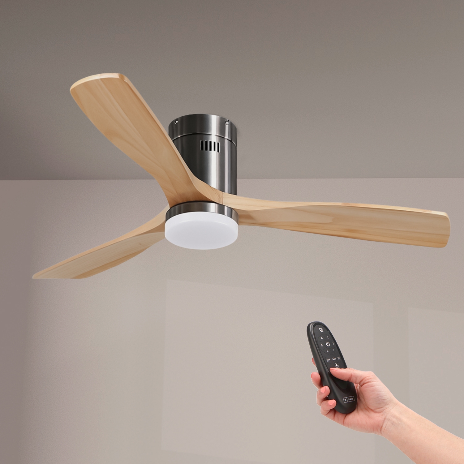 Ventilator de Tavan Nickel Energy Led