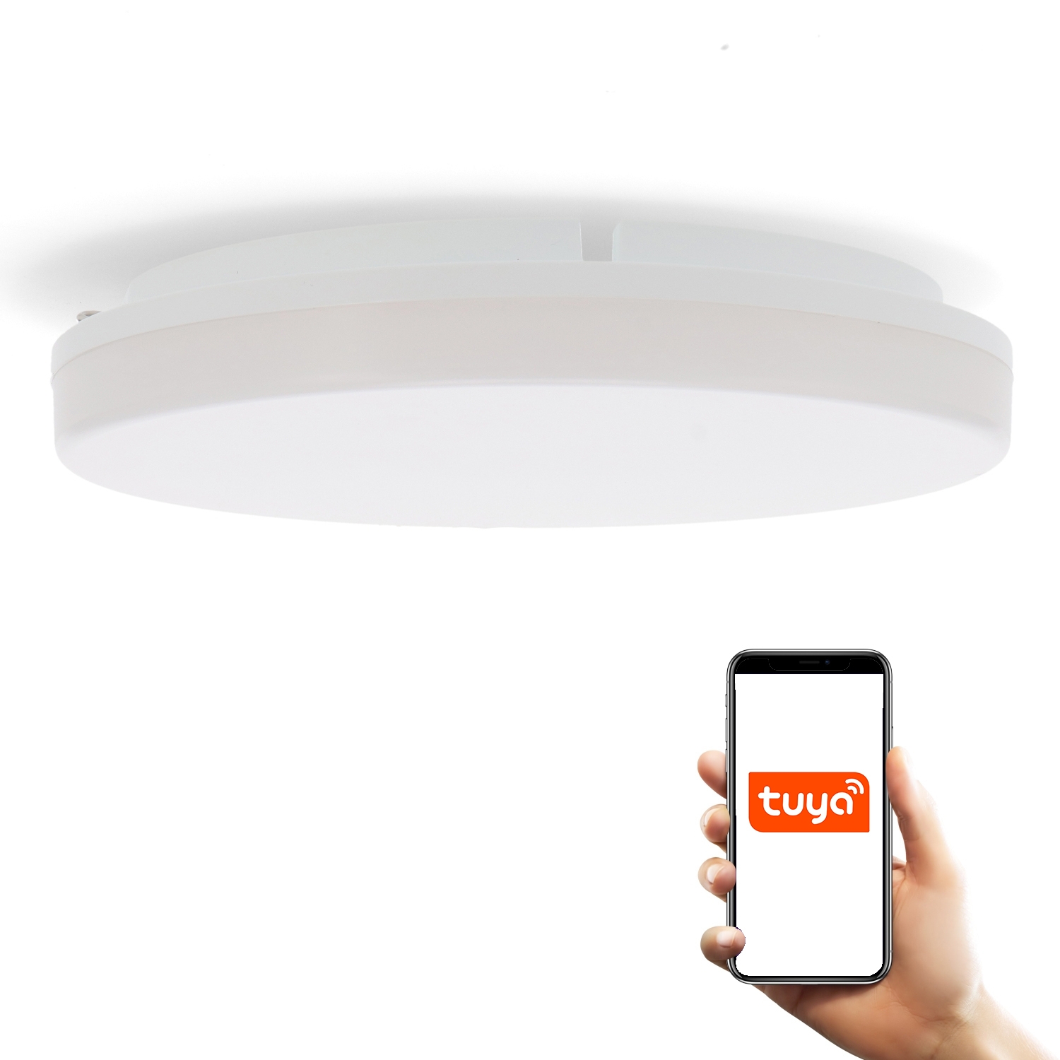 Plafoniera Led Smarthome Rainbow 24W Ip54 Aplicație Wifi