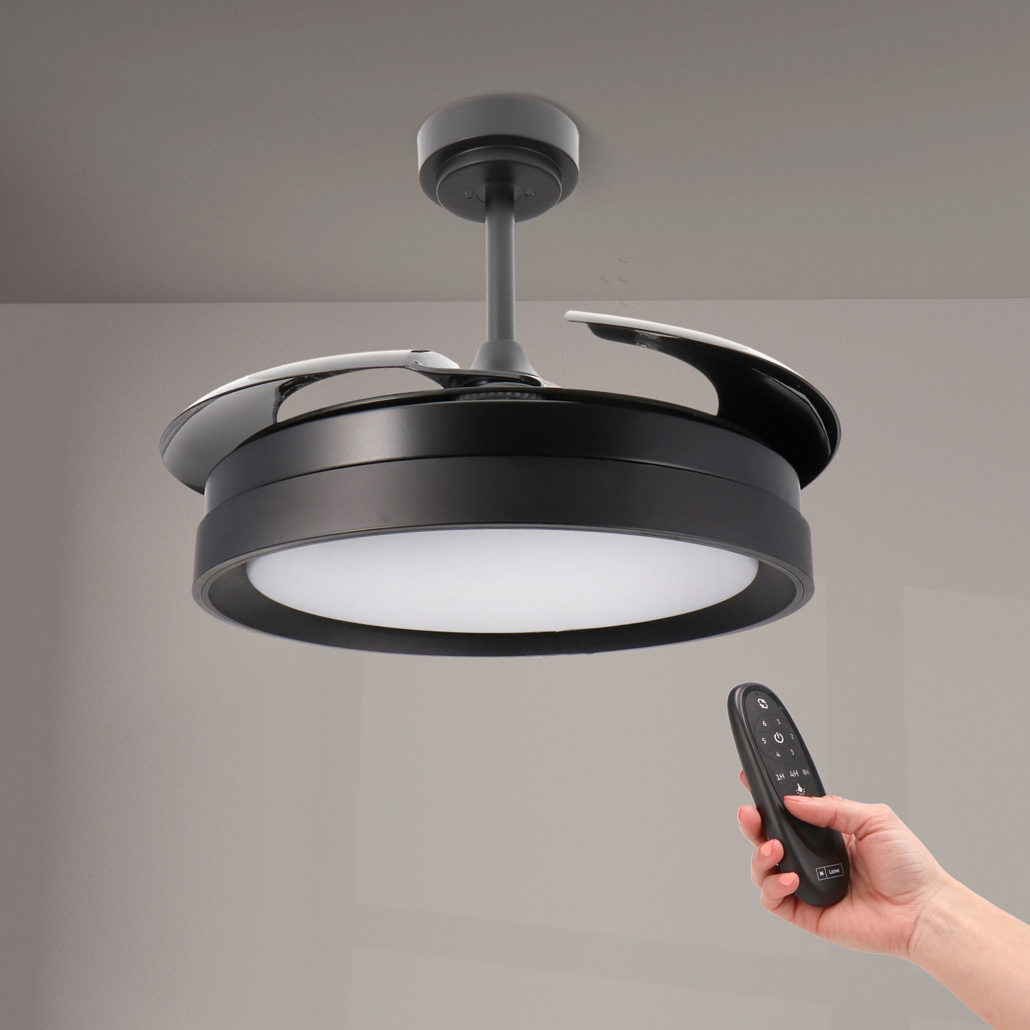 Ventilator de Tavan Led Black II Yeray