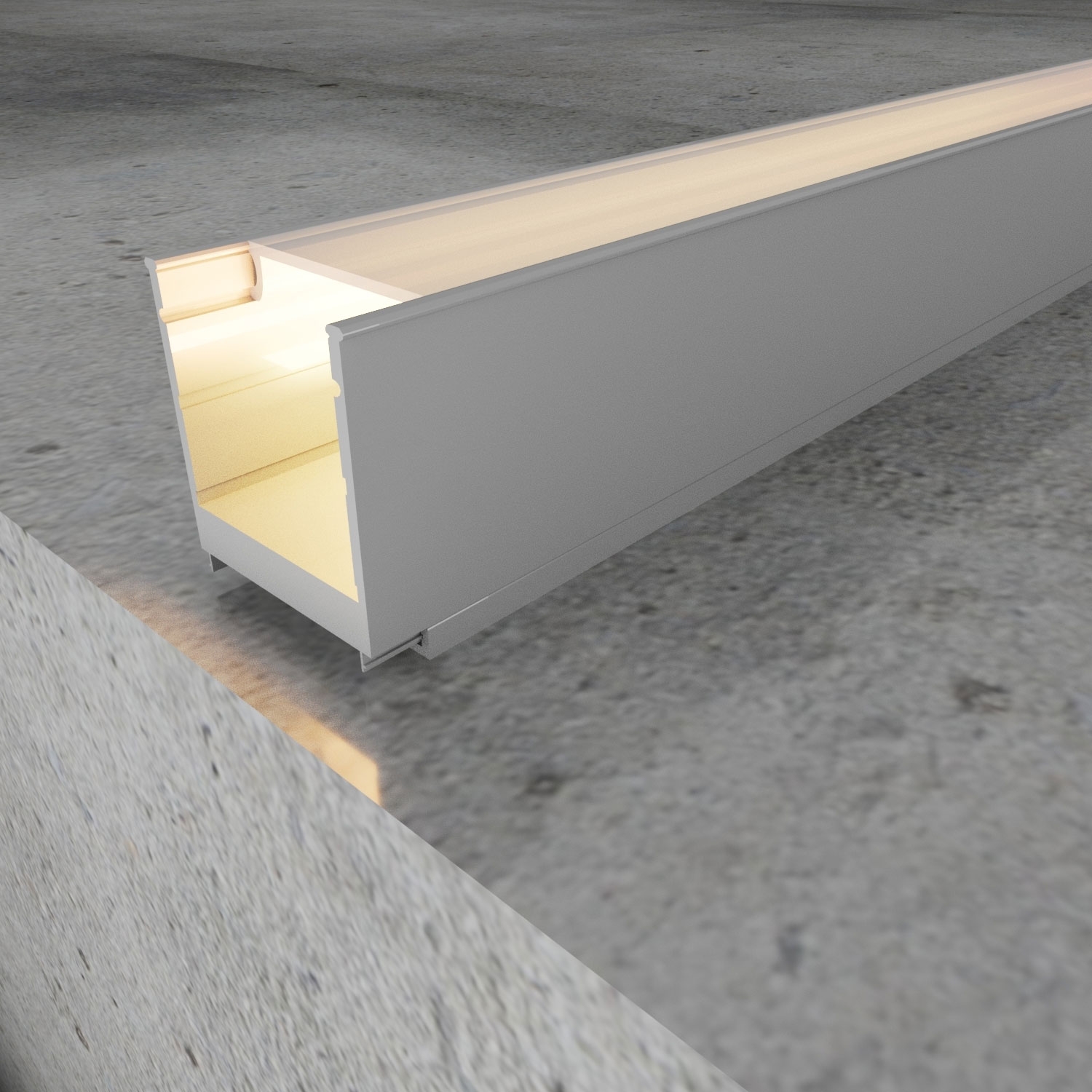 Profil Din Aluminiu Minled 2 Metri - Pandantiv Optional - Dsc