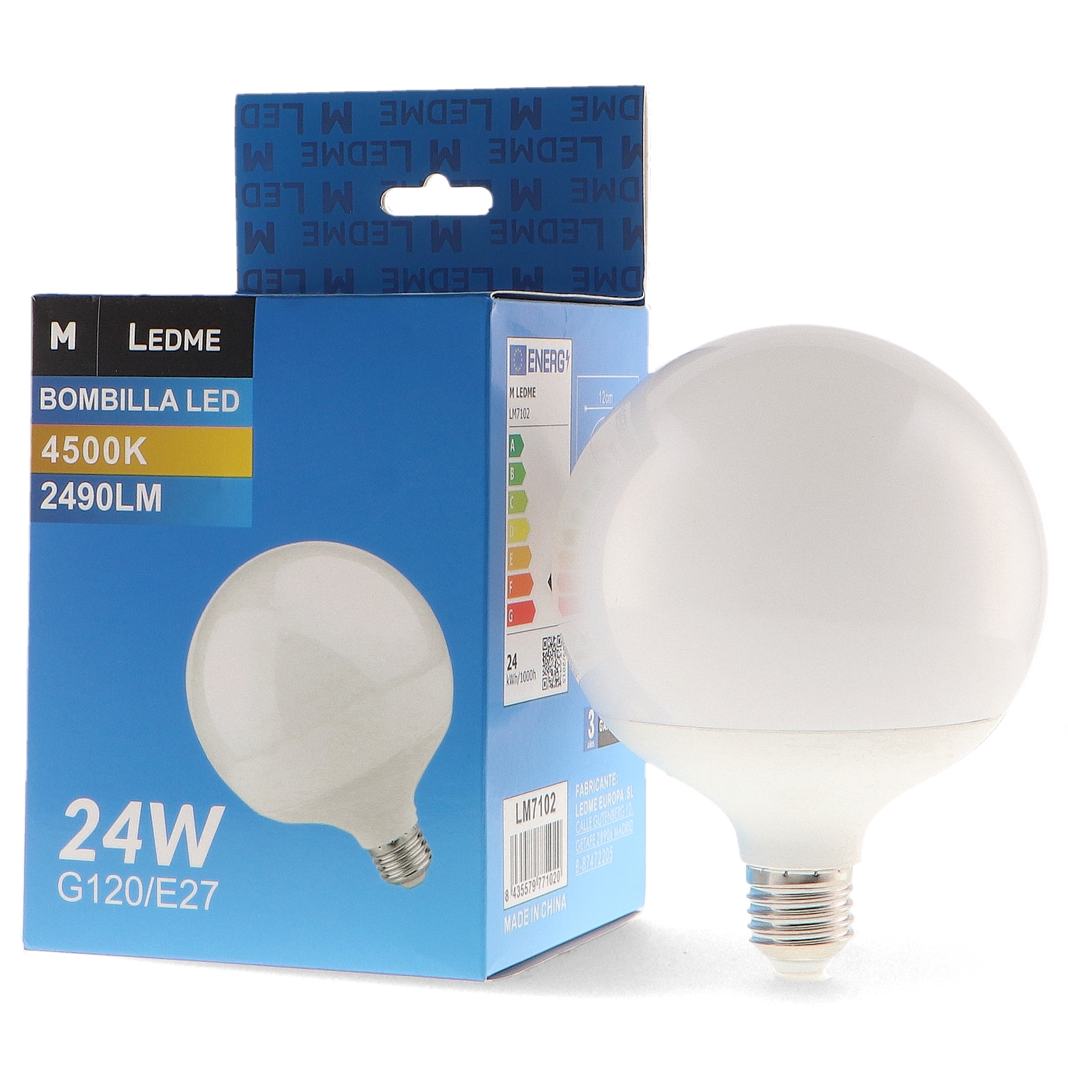 Bec Led E27 G120 24W
