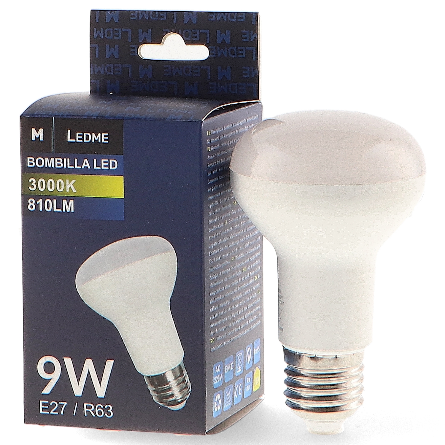 Bec Led E27 R63 9W